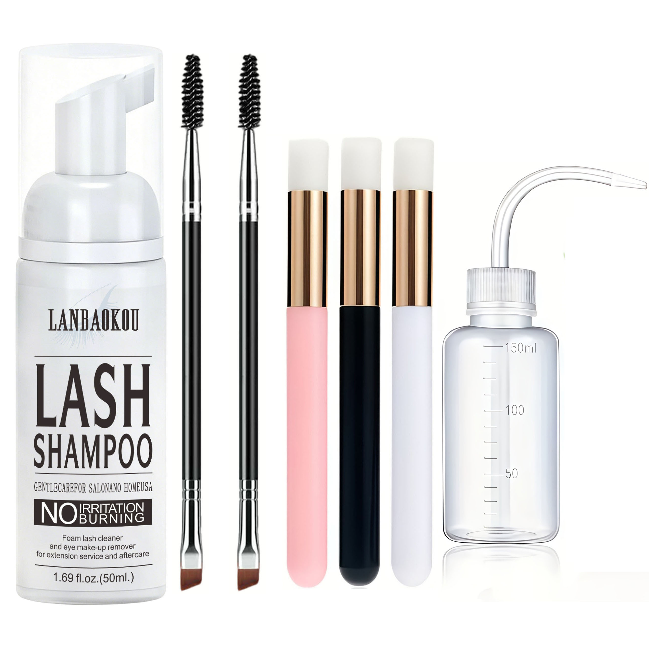 Eyelash Extension Wash - Sampo Bulu Mata 50ML + Sikat