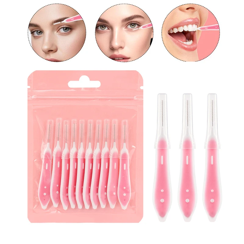 Eyelash Extension Eyelash - 10 Buah Kuas Alis Mini Kuas