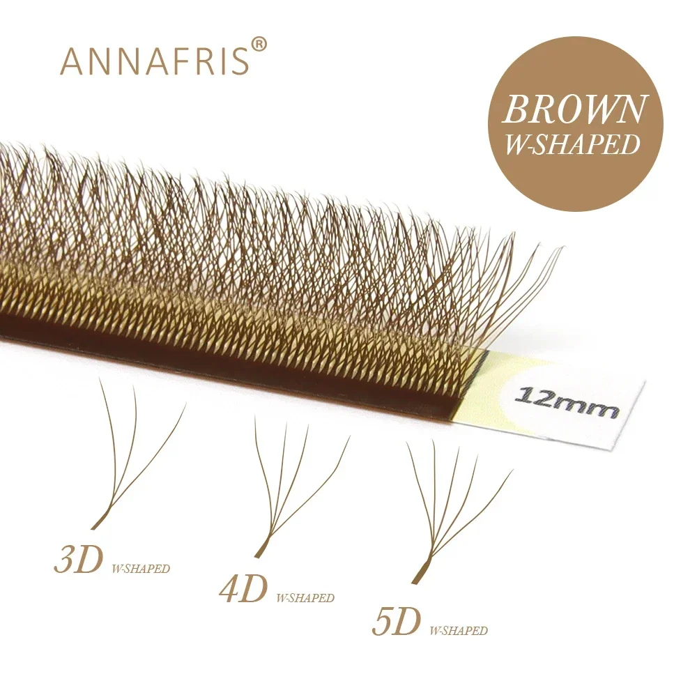 Eyelash Extension Yy - Anafris coklat W bentuk ekstensi bulu