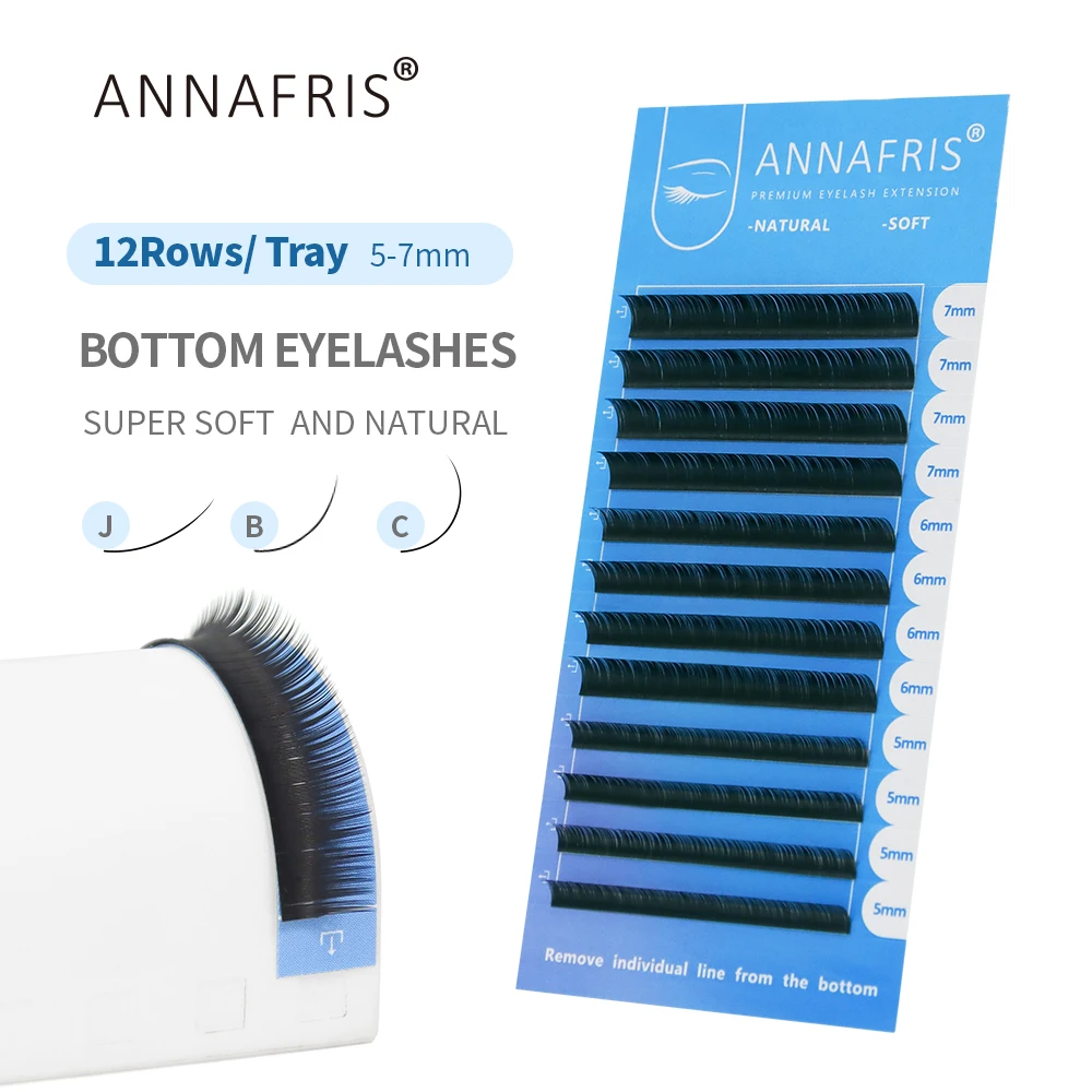 ANNAFRIS Bulu Mata Bawah Campu - Eyelash Extension C Curl ulasan dan harga