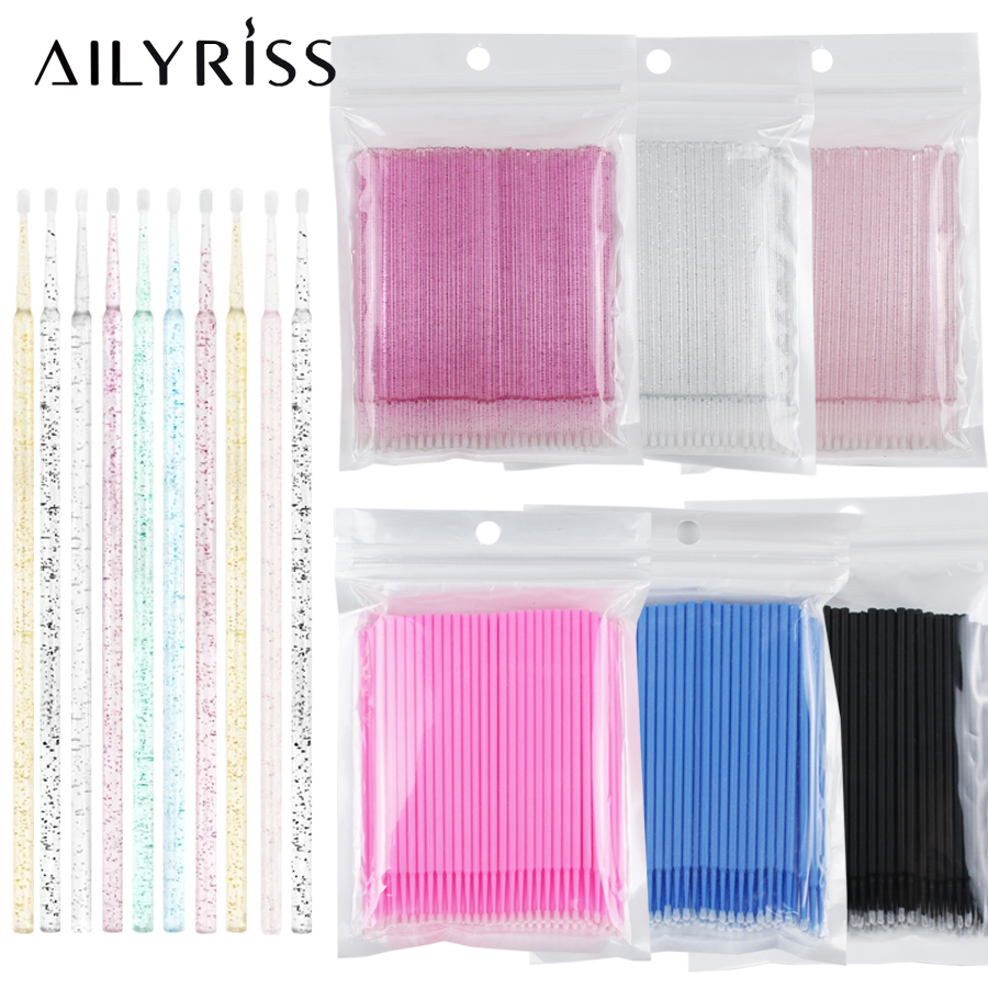 500 buah/lot kuas mikro aplika - Eyelash Extension Cleaning ulasan dan harga