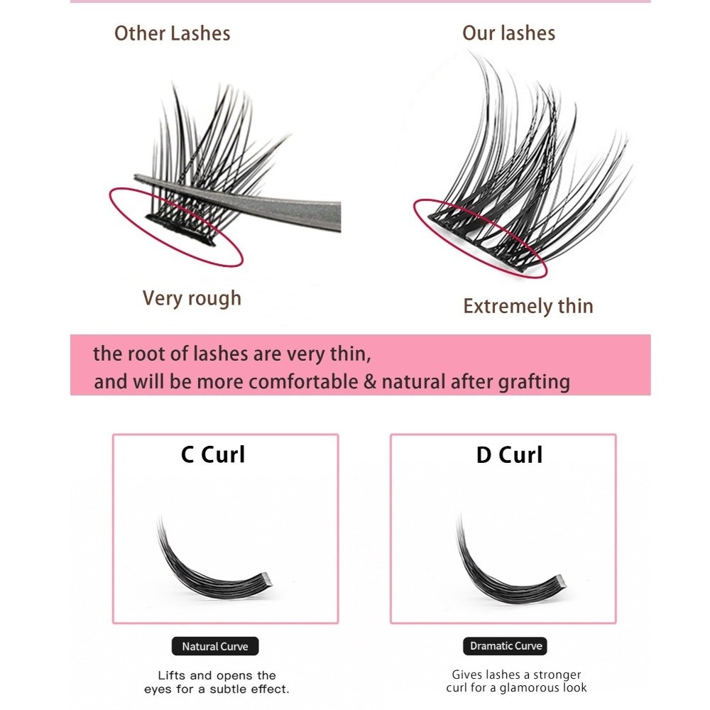 Kit Ekstensi Bulu Mata Alami D - Eyelash Extension Eyelash ulasan dan harga