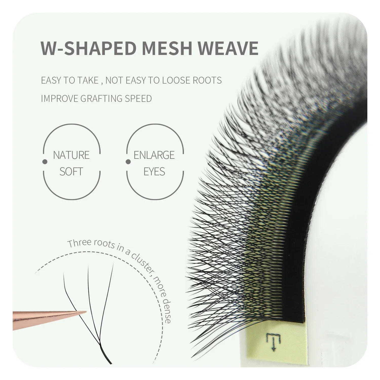 Anafris coklat W bentuk eksten - Eyelash Extension Yy ulasan dan harga