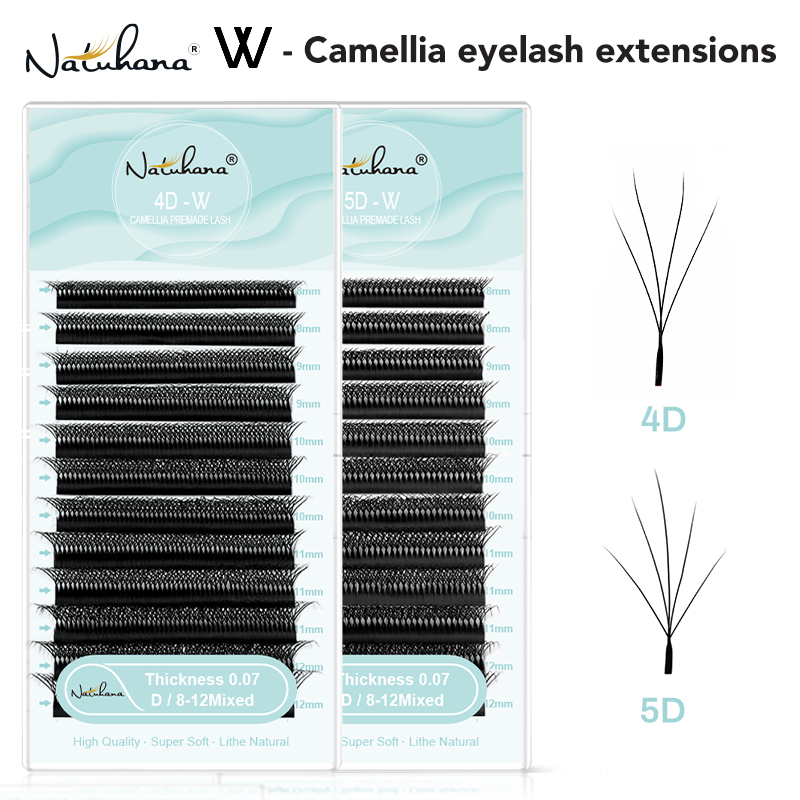 NATUHANA Camellia W Lashes 3D  - Eyelash Extension C Curl ulasan dan harga