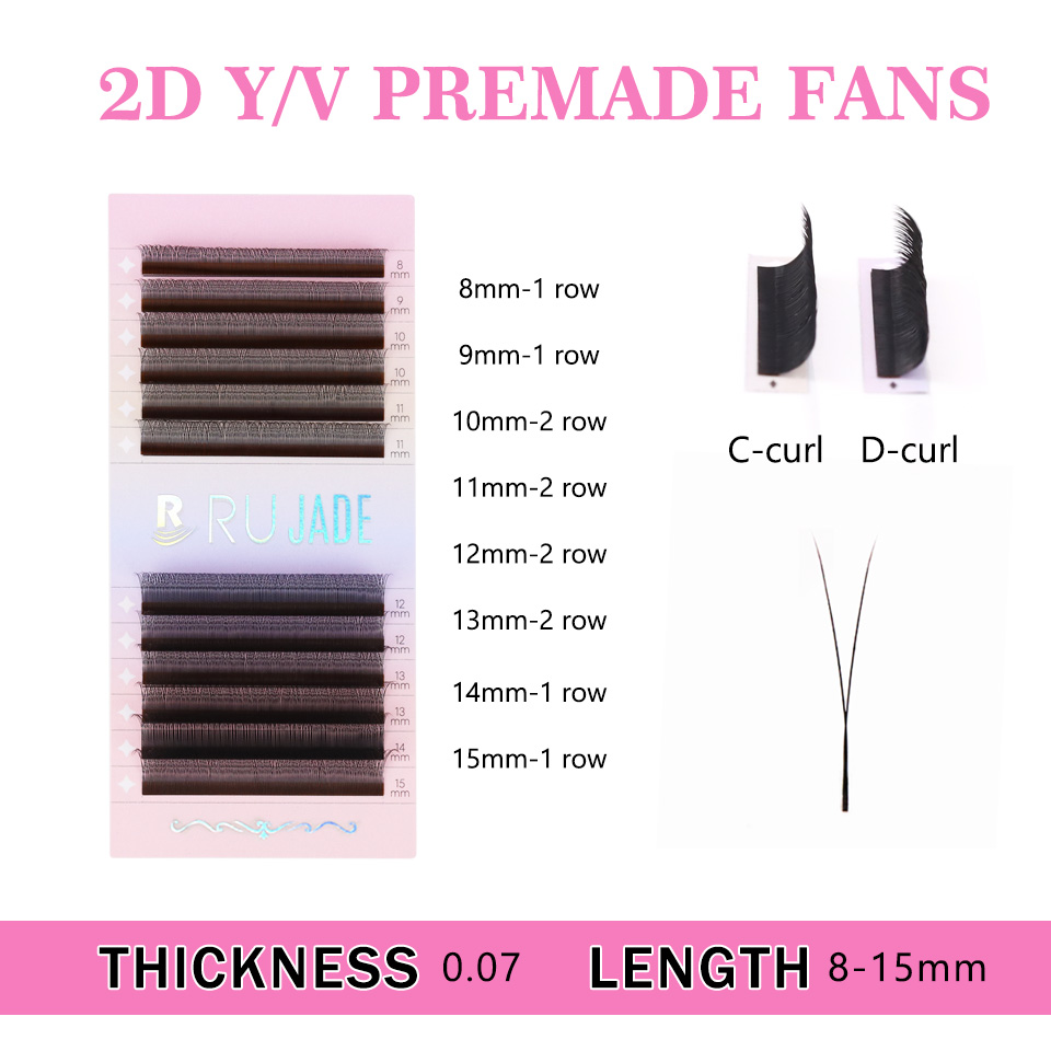 RUJADE 2D Y Shape Lashes Mesh  - Eyelash Extension Yy ulasan dan harga